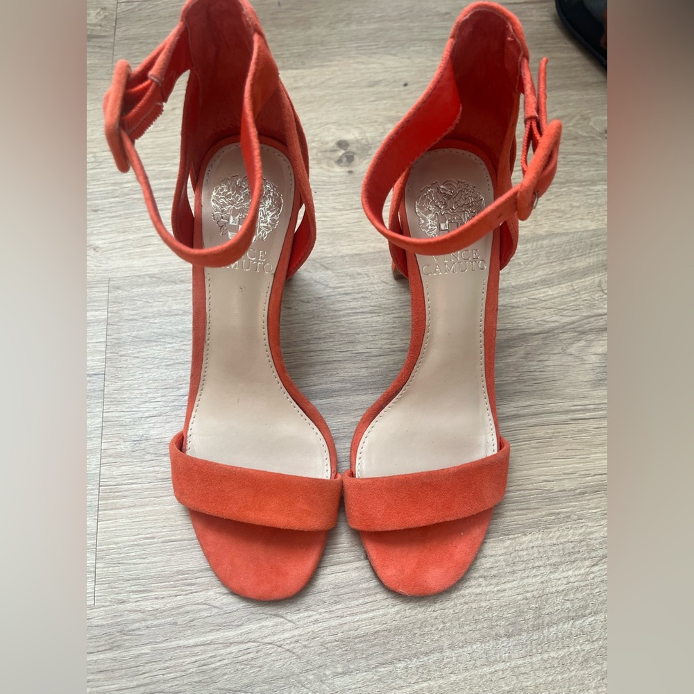 Vince Camuto Women's Bold Orange Heels Straps Size 6